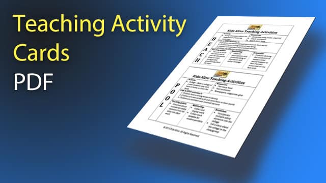 Kids Alive Teaching Activity Cards